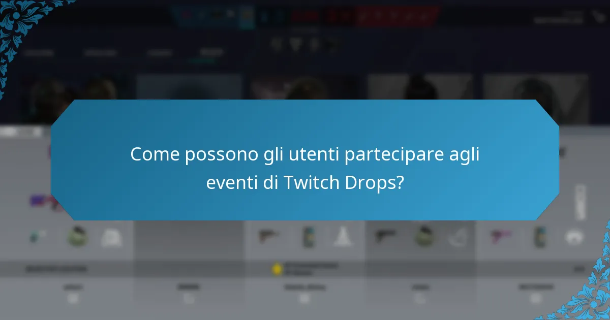 Quali eventi promozionali utilizzano i Twitch Drops?